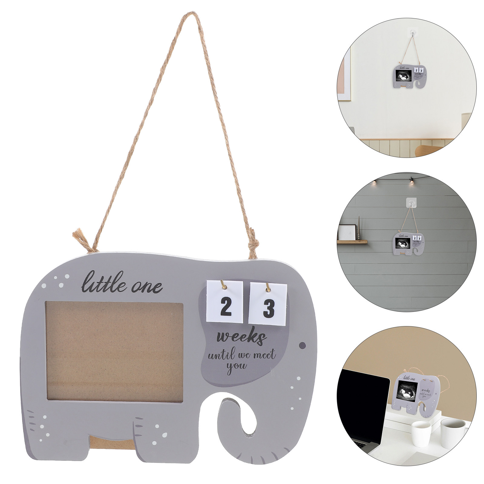 Baby Nursery Frames - Baby Sonogram Fotolijst Houten Milestone Display