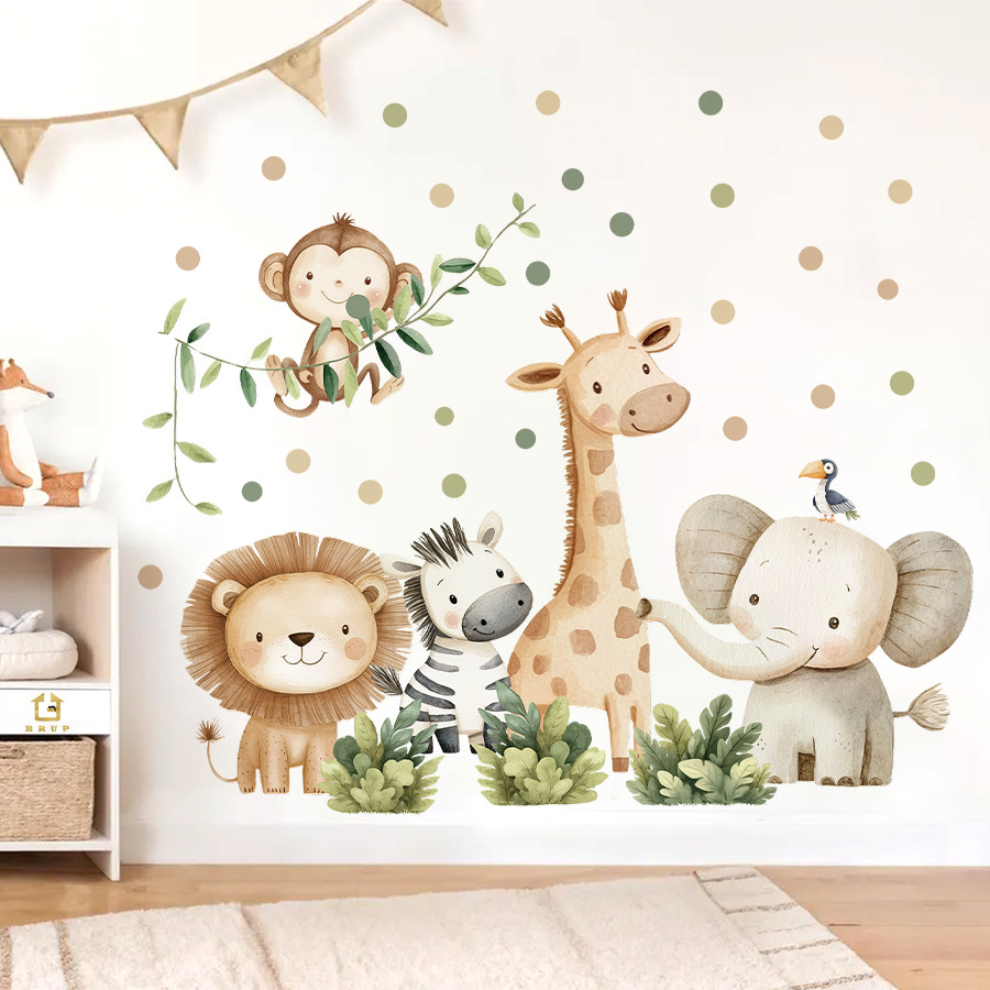 Boho bosdieren muurstickers vo - Baby Nursery Boy recensie en prijs